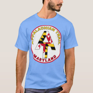 Camiseta Maryland Appalachian Trail fondo blanco con W