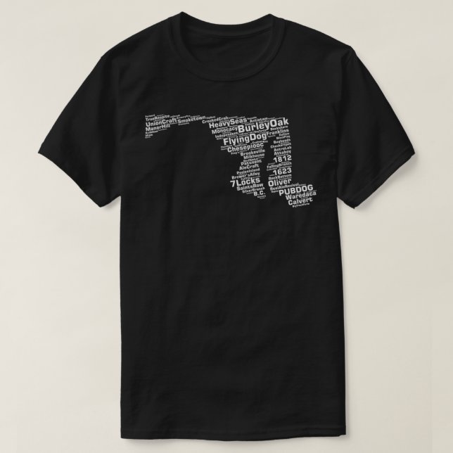 Camiseta Maryland Breweries (Diseño del anverso)