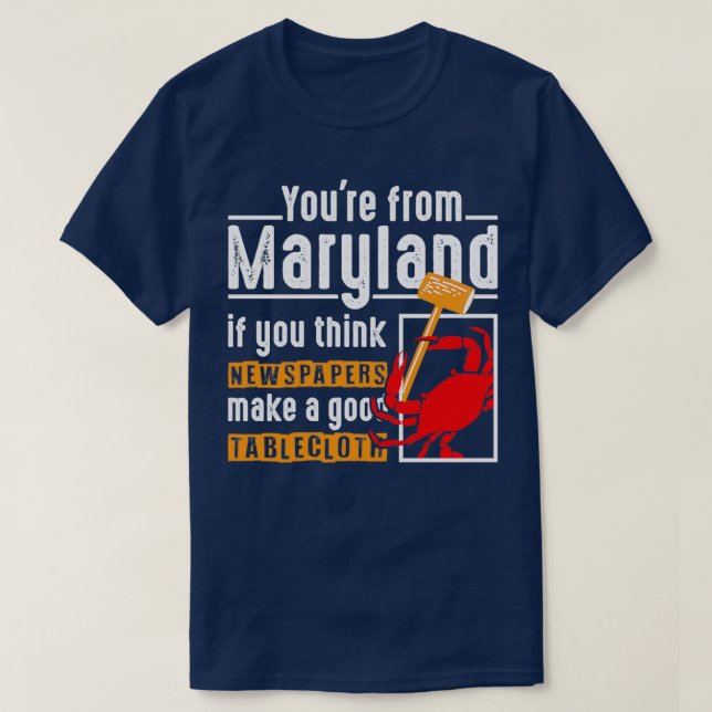 Camiseta Maryland Chesapeake Bay Blue Crabs Classic TShirt (Diseño del anverso)