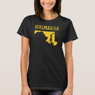 Camiseta Maryland Divemaster Scuba Instructor de Buceo Dive