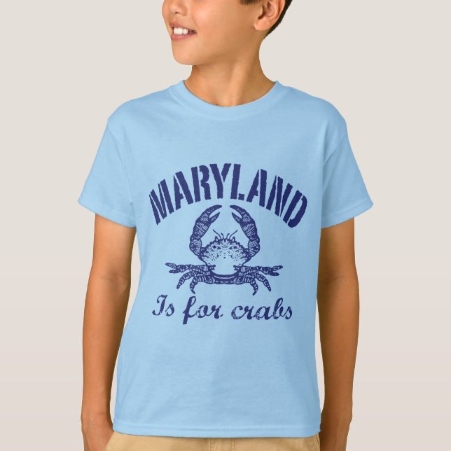 Camiseta Maryland Es Para Los Cangrejos (Anverso)
