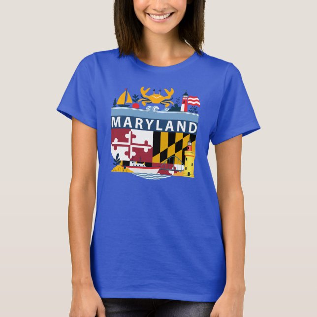 Camiseta Maryland (Estados Unidos de América) (Anverso)