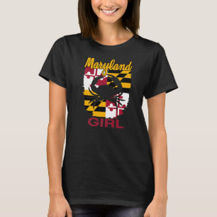 Camiseta Maryland Flag Cangrejo azul Maryland Chica