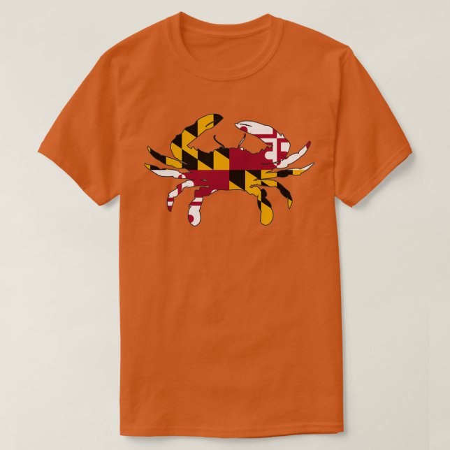 Camiseta Maryland Flag Crab Limited Edition Perfect Gift (Diseño del anverso)