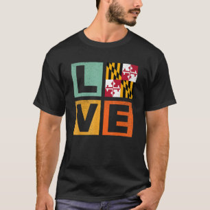 Camiseta Maryland Flag Love Maryland