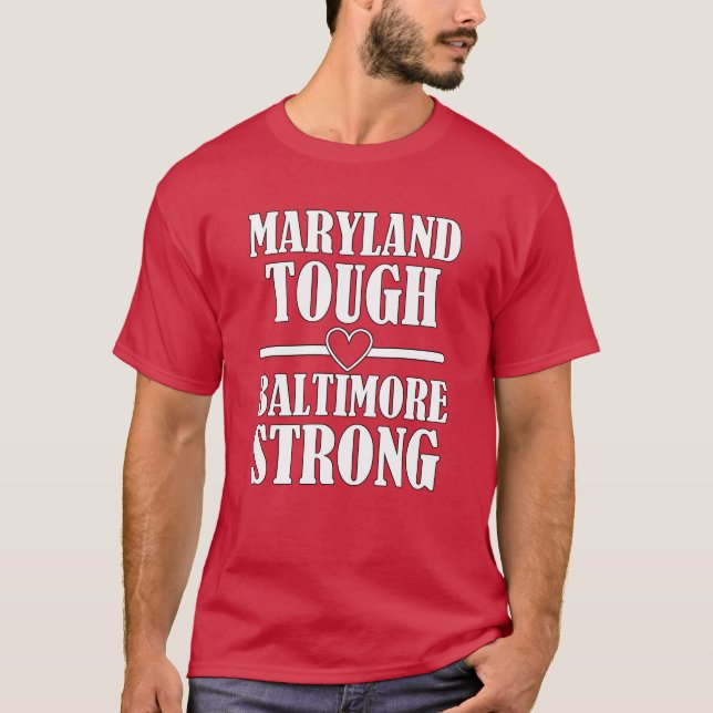Camiseta Maryland Hard Baltimore fuerte (Anverso)
