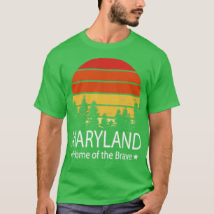 Camiseta Maryland Hogar del valiente estado de Maryland