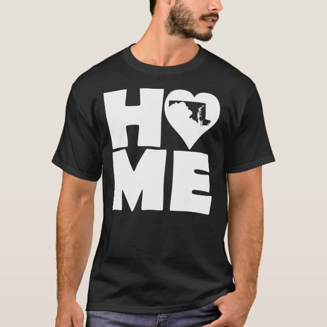 Camiseta Maryland Home Heart State Tees (Anverso)