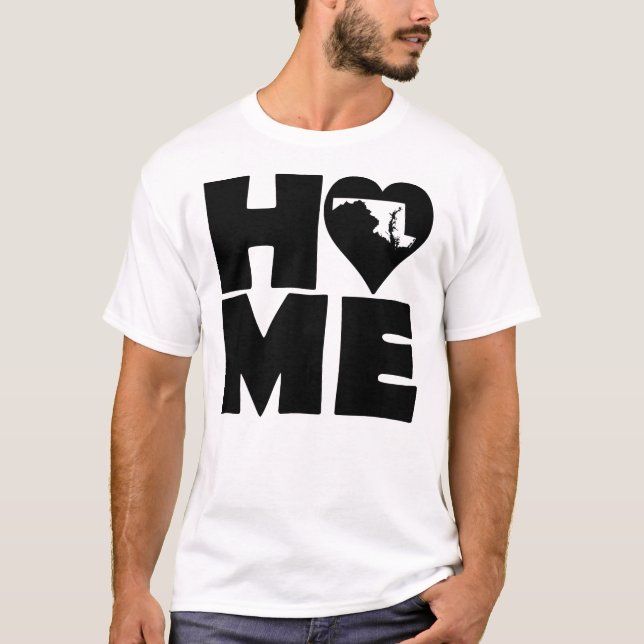 Camiseta Maryland Home Heart State Tees (Anverso)