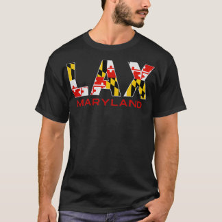 Camiseta Maryland Lacrosse Maryland Flag Lax MD Lax
