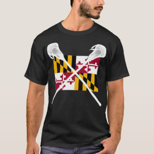 Camiseta Maryland Lacrosse Shirt Lax MD Estado Team Player