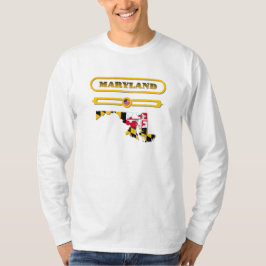 CAMISETA MARYLAND MAP, MARYLAND, USA. SAMER BRASIL