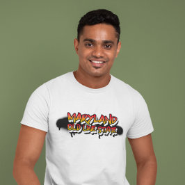 Camiseta MARYLAND OLD LINE STATE Bold Graffiti T Shirt