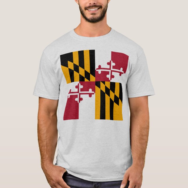 Camiseta Maryland State Flag Stylish (Anverso)