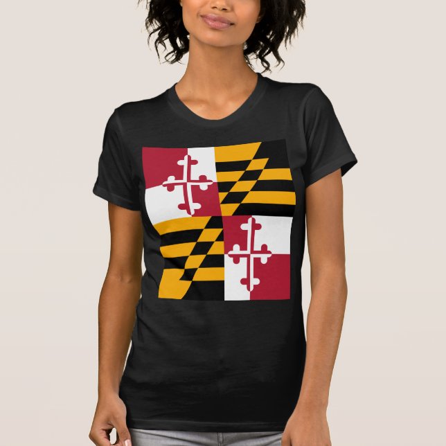 Camiseta Maryland State Flag Stylish (Anverso)
