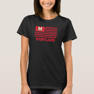 Camiseta Maryland Terrapins Bandera Patriótica Americana