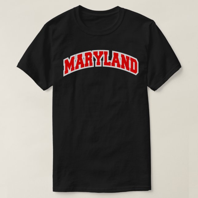 Camiseta Maryland Varsity Style Vintage  (Diseño del anverso)