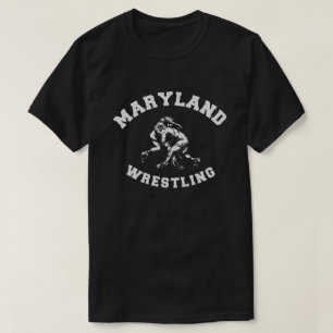 Camiseta Maryland Wrestling 80s Distressed Retro Freestyle