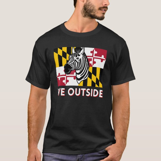 Camiseta Maryland Zebra Dmv Zebra Condado de Pg Zebra We Ou (Anverso)
