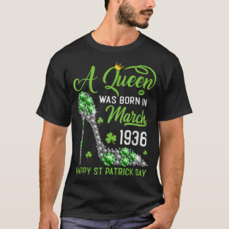 Camiseta Marzo 1936 87º cumpleaños feliz Día de San Patrici