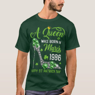 Camiseta Marzo 1986 37º cumpleaños feliz Día de San Patrici