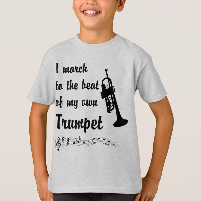 Camiseta Marzo al golpe: Trompeta (Anverso)