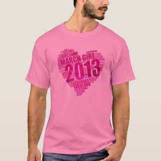 Camiseta MARZO CHICA 2013 Fabuloso Gran Corazón 10 Bi