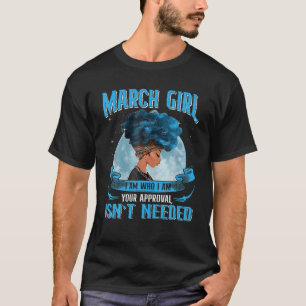 Camiseta Marzo Chica Reina Negra Soy Quien Maldito Africano