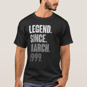 Camiseta Marzo Cumpleaños 24 Decoración Vintag de 24 años