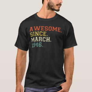 Camiseta Marzo de 1946 de 76 años 2