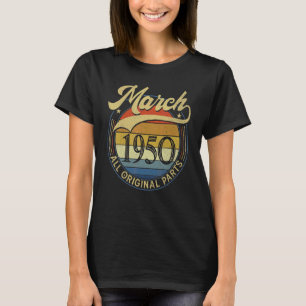 Camiseta Marzo De 1950 Todos Los Elementos Originales Vinta