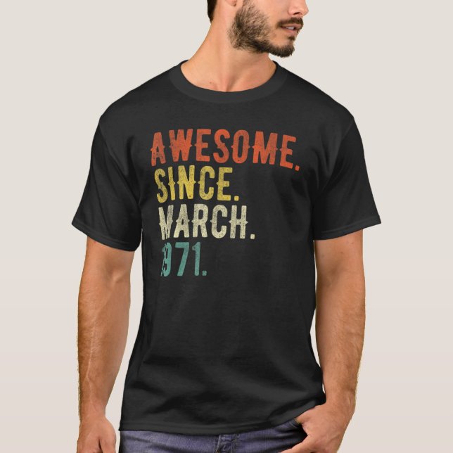 Camiseta Marzo de 1971: 51 años (Anverso)