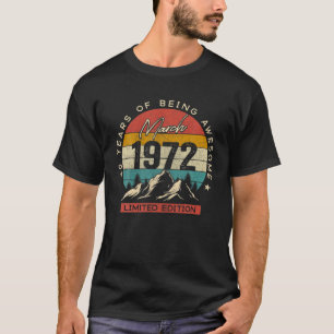 Camiseta Marzo De 1972 Edición Limitada 50 Años De Ser Awes