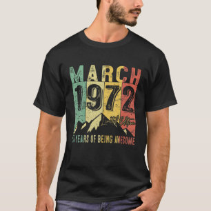 Camiseta Marzo De 1972 Para Edición Limitada 50 Años De Ser