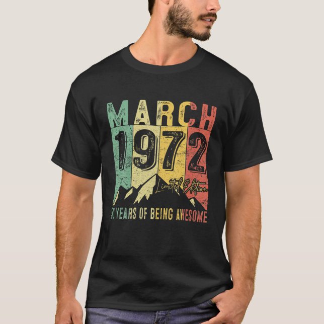 Camiseta Marzo De 1972 Para Edición Limitada 50 Años De Ser (Anverso)