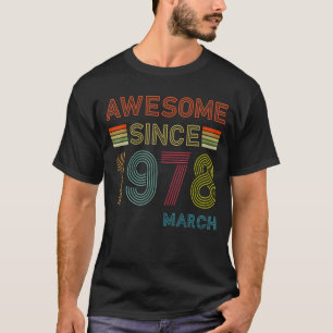 Camiseta Marzo de 1978: 44º cumpleaños