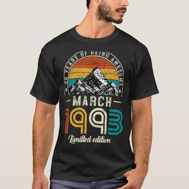 Camiseta Marzo de 1993 de 30 años (Anverso)