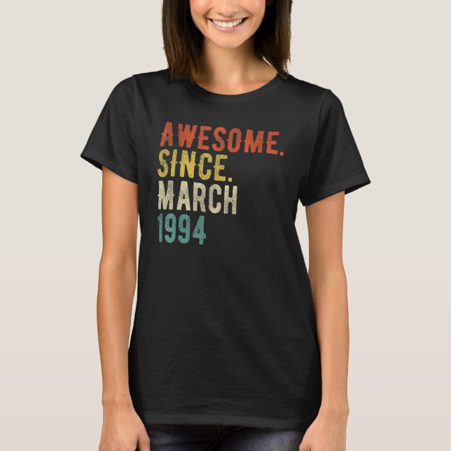 Camiseta Marzo de 1994, de 28 años (Anverso)