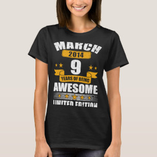 Camiseta Marzo de 2014 Noveno cumpleaños 1