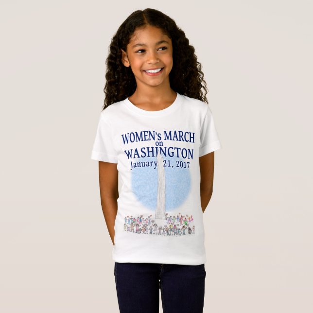 Camiseta Marzo de las mujeres en Washington (Anverso completo)
