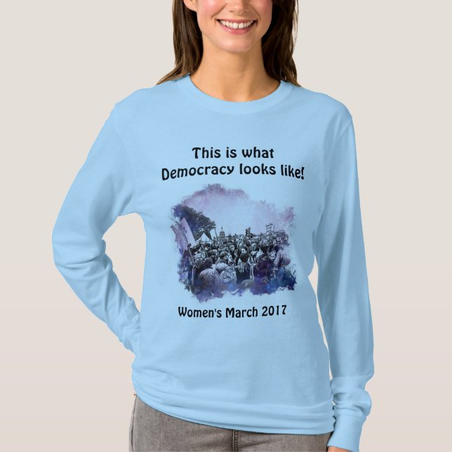 Camiseta Marzo de las mujeres esto es lo que parece la (Anverso)