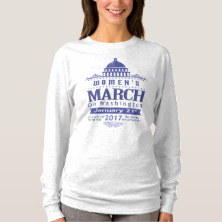 Camiseta Marzo de millón de mujeres en el gris azul de