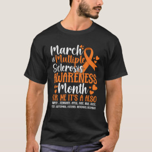 Camiseta Marzo es conciencia de esclerosis múltiple Mes Gue