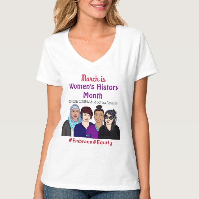 Camiseta Marzo es el mes de la historia de las mujeres (Anverso)