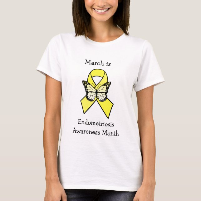Camiseta Marzo es el mes de sensibilización sobre la endome (Anverso)