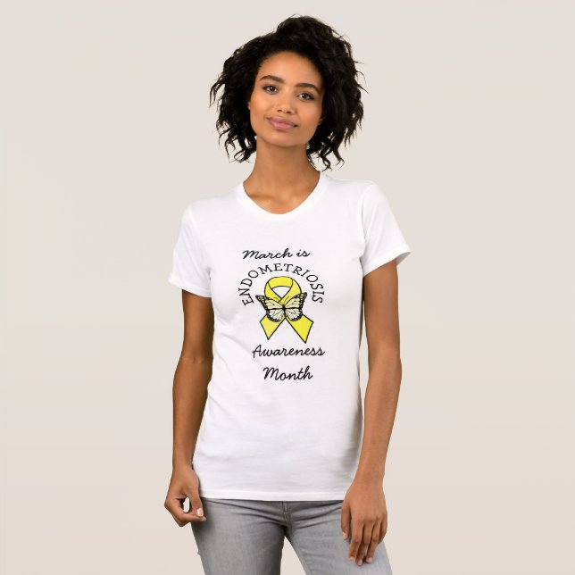 Camiseta Marzo es el mes de sensibilización sobre la endome (Anverso completo)