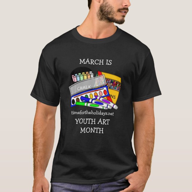Camiseta Marzo es el mes del arte juvenil (Anverso)