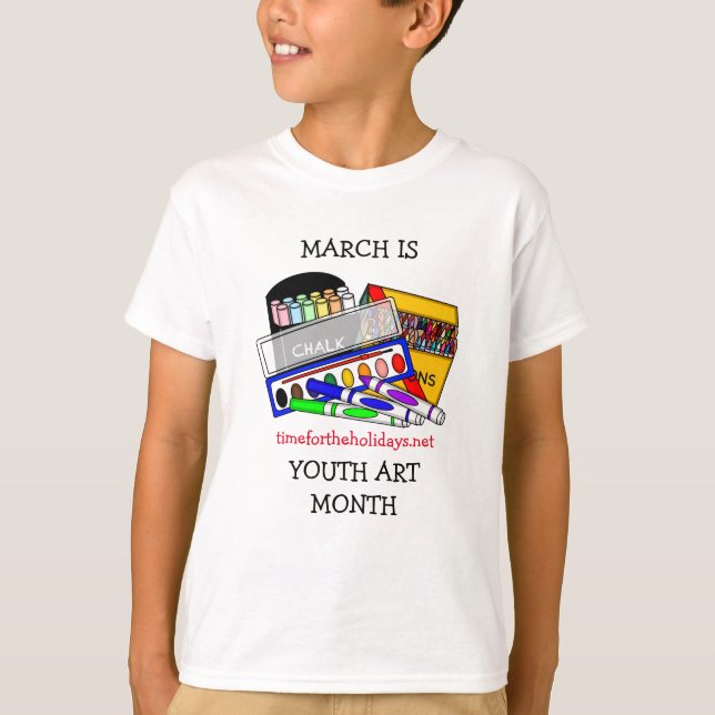 Camiseta Marzo es el mes del arte juvenil (Anverso)