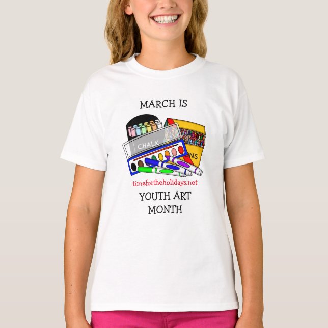 Camiseta Marzo es el mes del arte juvenil (Anverso)