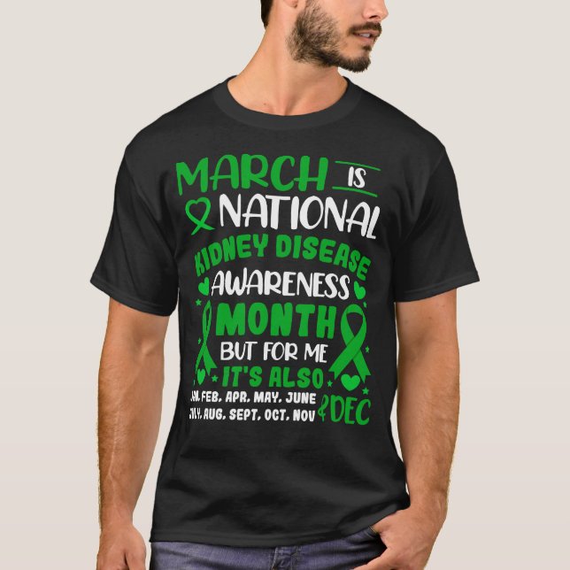 Camiseta Marzo Es El Mes Nacional De Sensibilización Sobre  (Anverso)